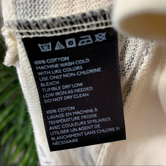 URBAN outfitters BDG cream tribal print knit jersey zippered hoodie sweater M - Picture 8 of 8